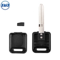 Clé transpondeur lame non découpée pour Nissan, 1 pièce, pour voiture, système de contrôle à distance, avec Logo, pour Nissan Teana, Almera, x-trail, uto