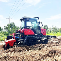Matériel agricole, mini-cultivateur à chenilles en caoutchouc, machine agricole multifonctionnelle haute puissance, tracteur à chenilles