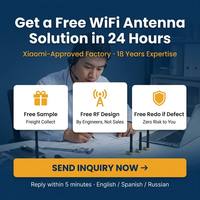 Antena WiFi Mini Personalizada de Doble Banda 2.4GHz 5.8GHz, Conector SMA Macho en Ángulo Recto, Antena Omnidireccional de Goma de 2dBi para Router y Módulo IoT