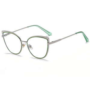 Montature per <span class=keywords><strong>Occhiali</strong></span> <span class=keywords><strong>da</strong></span> <span class=keywords><strong>Vista</strong></span> a Occhio <span class=keywords><strong>di</strong></span> <span class=keywords><strong>Gatto</strong></span> per Donne, Montature Alla Moda Anti Luce Blu, Montature Ottiche in Metallo Trendy, <span class=keywords><strong>Occhiali</strong></span> <span class=keywords><strong>da</strong></span> <span class=keywords><strong>Vista</strong></span> Designer per Donne - Product Image 5