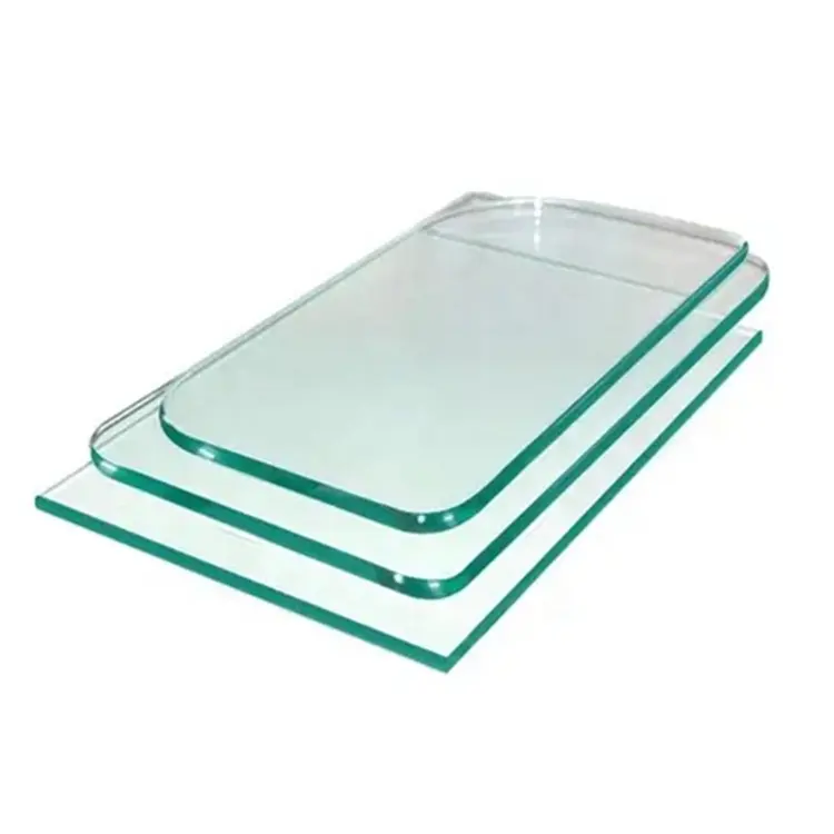 6mm 10mm 12mm Transparent Ultra clear flat Custom Tempered Glass sheet price