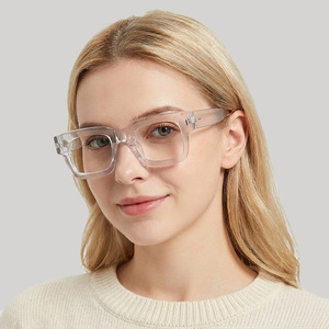 Square Frame Anti Blue Light Glasses PC Lens Full Frame Unisex <b>Eyewear</b> - Product Image 4