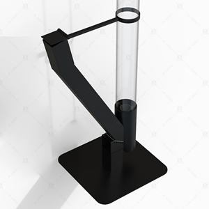 Poêle à granulés de bois suspendu en acier pour extérieur, design contemporain noir durable et écologique, fixation murale - Product Image 5