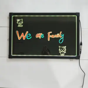 Neno light transparent acrylic led writing board with remote control 28 flashing moods new technology new year