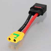 Connecteur anti-étincelles KOSTA QS8-S, fiche banane 4 mm, câble de charge en caoutchouc 10AWG, adaptateur 120-180A, 300 mm, DIY RC électronique