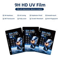 Film de protection d'écran en verre HD anti-rayures et anti-explosion, durcissable aux UV, haute sensibilité tactile, vente en gros