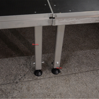 Plataforma de escenario ajustable en altura de aluminio de cuatro patas para escenario de concierto portátil al aire libre de fácil instalación al por mayor para eventos