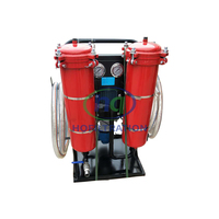 Máquina de filtración de aceite hidráulico de tres etapas de doble tubo móvil HQFILTRITION, HQFILTRITION, 1 unidad