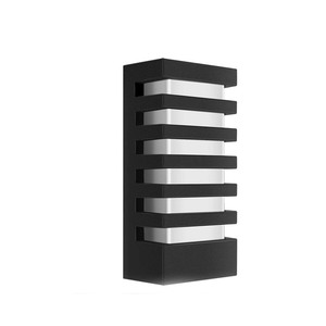 Lámpara de rejilla negra moderna Luces de pared LED para exteriores para el hogar - Product Image 1