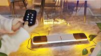 12V 24V plus récent Signal de sécurité d'urgence rouge bleu barre 1.2m Ambulance Rotation stroboscopique travail barre lumineuse LED barre lumineuse d'avertissement