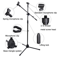 Le plus récent ML03 Live Microphone Lift Stand Floor Microphone Stand Stage Performance Trépied Vertical