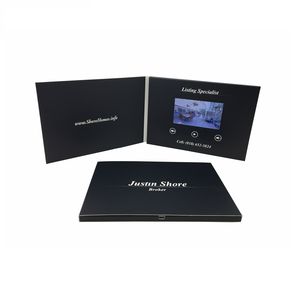 Brochure vidéo numérique LCD A5 de 4.3 pouces faite à la main nouvelle carte de voeux vidéo de conception pour le marketing d'affaires fournitures de fête promotionnelles - Product Image 4
