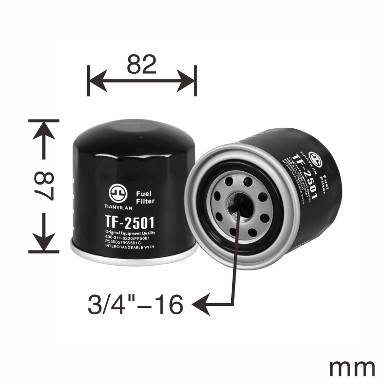 High Quality FUEL Filter 8971725491 for Excavators & More