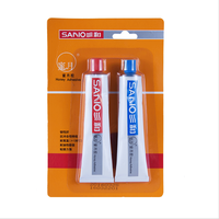SANVO Résine époxy AB Glue Adhésif à résine époxy durcissant en 5 minutes pour la construction et le cuir Joint en pâte Apparence AB Glue