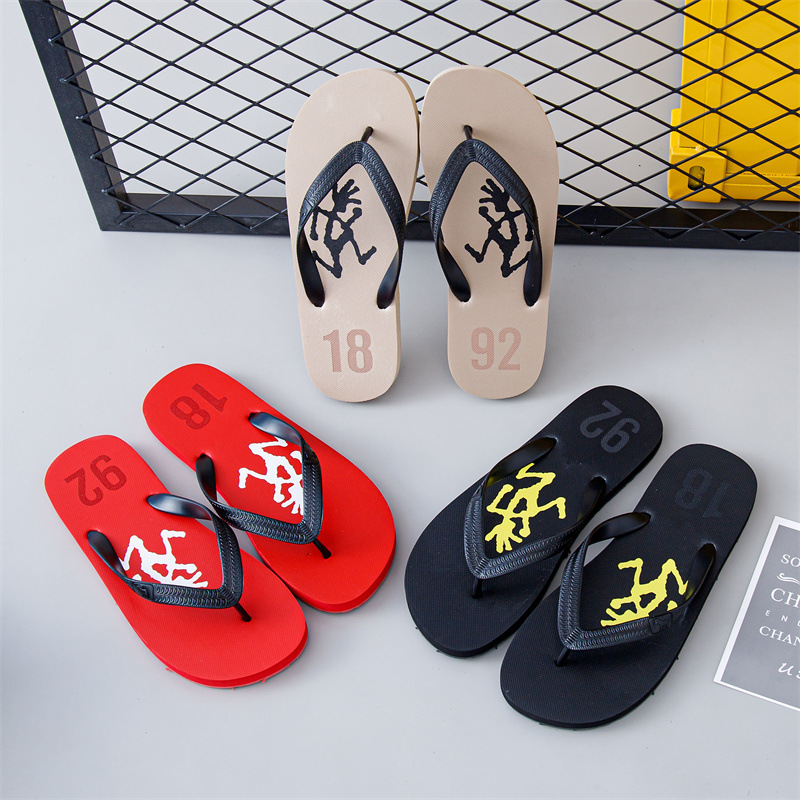 Summer Rubber Thong Slipper Indoor Outdoor PVC Flip-flops Slippers Men Wholesale