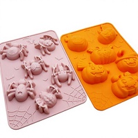 Moule à gâteau en silicone 3D Ailes d'ange motif dessin animé, design mignon animaux (poussin, ours), résistant à la chaleur, compatible lave-vaisselle, pour savon et gâteaux de riz