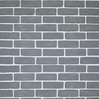 NEU Nouveau mur de maison avant à la mode décoratif béton aspect gris brique slip artificiel faux mince brique panneau placage