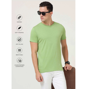 Round Neck <b>Half</b> <b>Sleeve</b> <b>T</b>-<b>Shirt</b> 180 GSM High Quality Comfortable Soft Durable Breathable Casual Wear Perfect For Men Office - Product Image 3