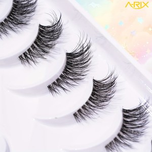 ขนตาปลอม A-RIX พรีเมียม 10 คู่ แบบใส ครึ่งเส้น ขนตายาวโค้งงอนธรรมชาติ ทรงแคทอาย  รับผลิตแบรนด์ส่วนตัว - Product Image 2
