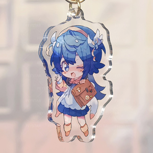 Tùy Chỉnh Phim Hoạt Hình Nhân Vật Móc Chìa Khóa Acrylic Charms Với UV In Ấn Kim Loại Thép Không Gỉ 6-Màu In Tùy Chỉnh Keychain - Product Image 2