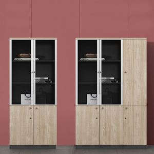 Furniture: Office Floor-<b>standing</b> Filing Wooden Office Aluminum Alloy Storage File Cabinets - Product Image 2