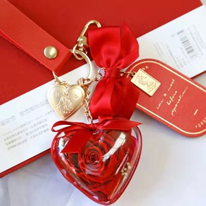 LLavero <span class=keywords><strong>de</strong></span> rosa <span class=keywords><strong>de</strong></span> decoración natural <span class=keywords><strong>de</strong></span> alta calidad, regalo <span class=keywords><strong>de</strong></span> Navidad casero - Product Image 6