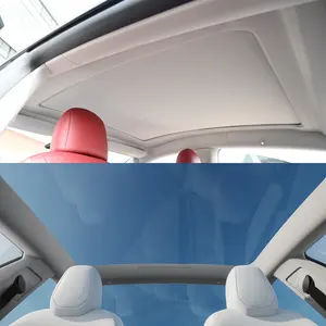 Sản xuất tại Trung Quốc xác thực Giá bán lẻ xe nội thất phụ kiện tự động cửa sổ trời bóng râm cho Tesla mô hình y