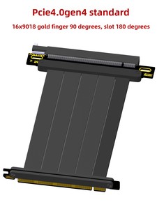 Câble Riser pour Carte Graphique PCIe 4.0 X16, 16 Ports, Montage Vertical, Compatible Séries 30/40, Offrant une Vitesse Maximale Sans Perte PCIe 4. - Product Image 5