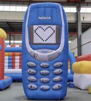 Téléphone portable géant gonflable rétro rose Zhenmei (style Nokia) – Modèle gonflable pour événements et publicité – Vente directe usine