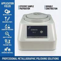 Polisseuse de spécimens métallographiques à marque privée PG-1, automatique, en acier inoxydable, diamètre 203 mm, 1400 tr/min, faible bruit, haute sécurité
