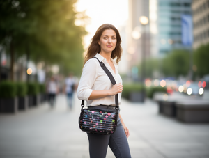 Borsa a Tracolla in Plastica per Donna, Impermeabile, alla Moda, per Tutte le Stagioni, con Cerniera e Tracolla Singola - Product Image 2