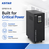 Kstar GP801H-B 1000VA/800W, onduleur de machine longue durée, redresseur SCR, transformateur d'isolement de sortie, interrupteur de dérivation électronique statique