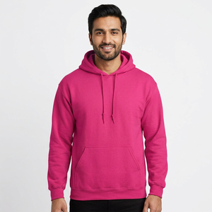 Sudadera con Capucha Clásica para Hombre, Transpirable, Sostenible, Mezcla de Algodón Grueso, Varios Colores, Cordón Ajustable Bordado en 3D - Product Image 1