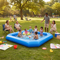 Piscine gonflable en PVC personnalisable de qualité supérieure Keyubo 4*3*0.6m, livraison rapide et prix de gros