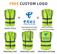 Échantillons Gratuits Gilet de Sécurité Haute Visibilité pour la Construction Vente en Gros OEM Logo Personnalisé Vêtements de Travail Réfléchissants pour la Sécurité Routière