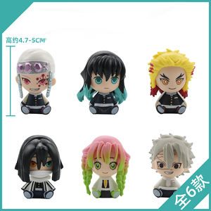 Set juguetes venta completa OEM PVC vinilo pu juguetes decorasion Demon Slayer Kamado tanjiro kamado nezuko <span class=keywords><strong>Kimetsu</strong></span> <span class=keywords><strong>no</strong></span> <span class=keywords><strong>Yaiba</strong></span> figura - Product Image 2