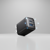 Chargeur mural USB-C PD QC3.0 à charge rapide 30W 2 ports (USB-C + USB-A) pour 16/15/14/13 Pro Max pour S23/S22 iPad