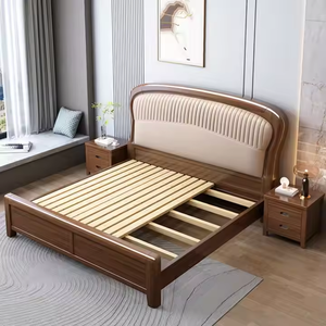 <span class=keywords><strong>Cama</strong></span> Moderna <span class=keywords><strong>de</strong></span> Madera con Cabecera Acolchada, Diseño con Almacenamiento, Estructura <span class=keywords><strong>de</strong></span> Madera Maciza para Muebles <span class=keywords><strong>de</strong></span> Dormitorio <span class=keywords><strong>de</strong></span> Lujo - Product Image 4