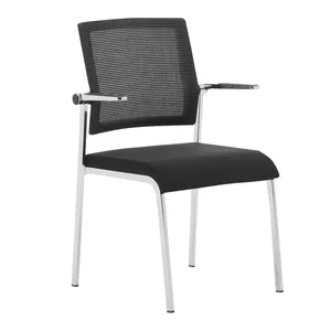 Design moderno Custom ufficio sedie senza braccia all'ingrosso maglia e tessuto materiale per conferenze di formazione per Hotel