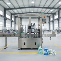 Machine de remplissage, de bouchage et d'étiquetage entièrement automatique avec moteur pour la production de produits chimiques quotidiens et de détergents pour lessive