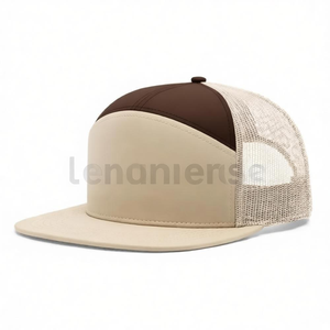 Casquette Trucker Unisexe 6 Panneaux en Maille Respirante Réglable avec Blocs de Couleurs Contrastées – Chapeau Printemps-Été - Product Image 3