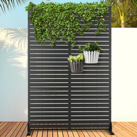 Panneau d'écran d'intimité extérieur en aluminium avec revêtement en poudre durable pour la décoration de patio, de jardin et de terrasse