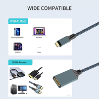 Adaptateur USB C vers HDTV pour la maison et le bureau, 4K60Hz pour ordinateur portable