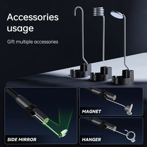 Tubulação de esgoto profissional portátil inspecionar ferramentas da câmera 8LED luzes Full HD <span class=keywords><strong>4</strong></span>.3 polegadas 8.5mm endoscópio industrial AV endoscópio rígido - Product Image 6