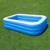 Piscina Familiar Inflable de PVC Reforzado para Exteriores, Piscina para Adultos, Niños y Bebés, Juguetes para Piscina, Uso Doméstico, Entretenimiento Infantil