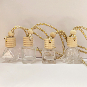 5ml 10ml Mini Glass Luxury Elegant Design Car Perfume <b>Bottles</b> Empty Diffuser Screw Cap Screen Printing Hanging <b>Bottle</b> - Product Image 1