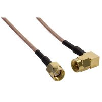 Câble coaxial RG316 RG178 avec connecteur SMA à angle droit, faible perte, 50 ohms, Jiangsu