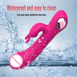 Şarj Edilebilir 10 Hızlı Klitoral Stimülasyon İtmeli Pembe Çift Motorlu Tavşan Vibratör Kadınlar İçin Seks Oyuncağı - Product Image 5