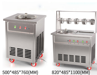 Machine à Yaourt Glacé Double et Simple Plateau, Mini Machine à Glace Frite Domestique – Offre Spéciale