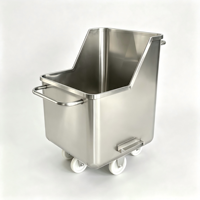 Chariot à viande durable en acier inoxydable 304 pour les applications de transformation de la viande, des vins et des produits de boulangerie